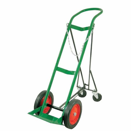 ANTHONY CARTS Single Cyl. Cart, Retractible Back Unit, 10 Solid Wheels 6114